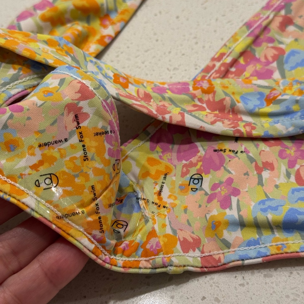 NWT Stone Fox Swim Luka Bikini Bottom in Flower Fields Print Size XL - Picture 7 of 10